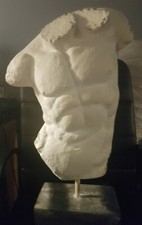 Männlicher akt statue weiß - akt, statue: