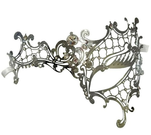 Maskerade maske silber metall - maske,