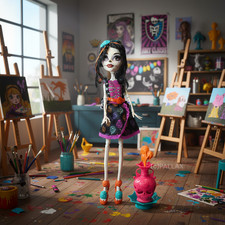 MONSTER HIGH BDF14 ART CLASS - SKELITA CALAVERAS / MATTEL 2013