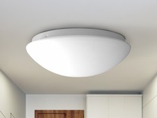 Treppenhausbeleuchtung Opalglas matt Ø 25cm, Garagenlampe Kellerleuchte Diele