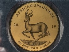 Gold 1/200 oz „Springbock