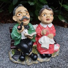 Gartenfigur Oma und Opa Figur