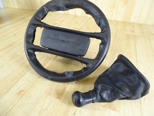 Porsche 924/ Lederlenkrad Sport Schwarz + Knauf  ( Wiederaufbau )