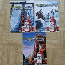 3x Jim Beam Whiskey 1977