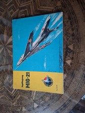 1963 DDR  : Strahljäger MIG 21 :  Kranich Modellbogen (unbenutzt - komplett)