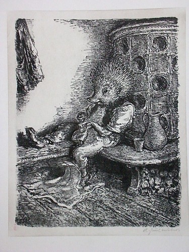 Paul weber lithographie - a.,