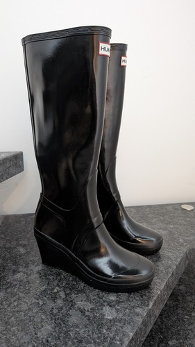 Hunter gummistiefel keilabsatz - gummistiefel,
