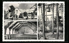 AK Espelkamp-Mittwald, Martinskirche, Aussen- und Innenansicht, Kirchenglocke 