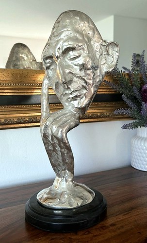 Bronzefigur denker skulptur - bronzefigur,