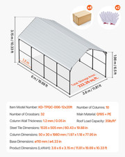 VEVOR Zeltgarage Garagenzelt