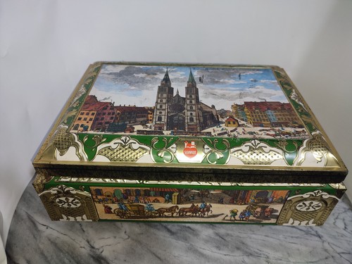 Große blechtruhe schatzkiste - blechtruhe,