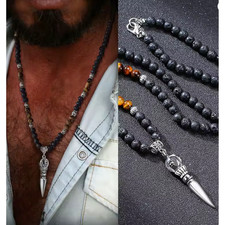 🔥Lava-Stein Halskette mit