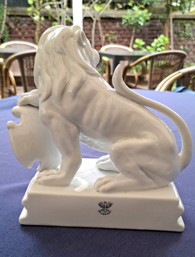 Neundorf porzellanfigur löwe - neundorf,