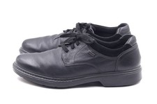 GALLUS Herren Halbschuhe Schnürschuhe EUR 44 UK 10 Schwarz Echt Leder