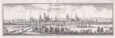 Paderborn Gesamtansicht Nordrhein-Westfalen Kupferstich engraving Merian 1650
