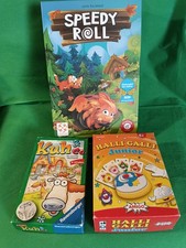Speed Roll,Halli Galli, Kuh & Co,    3 kinderspiele ab 4 jahre,