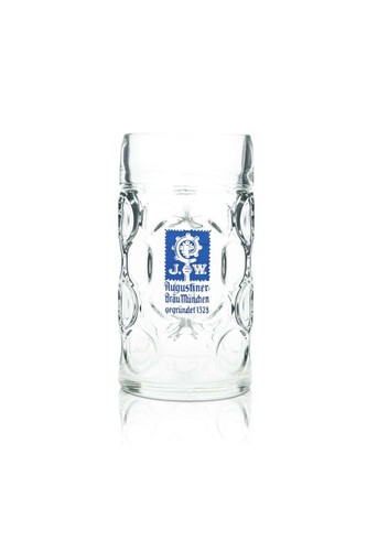 Augustiner bier glas maßkrug - augustiner,