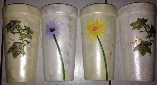 4er set blumen - set,
