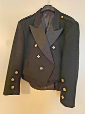 Prinz Charlie Jakett mit Weste schwarz - edel zum Kilt Gr.50