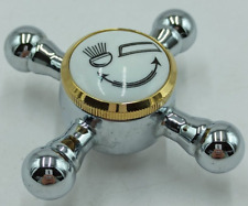 JADO Retro Kreuzgriff Dusch Wannenumstellung für Armatur Farbe Silber Gold