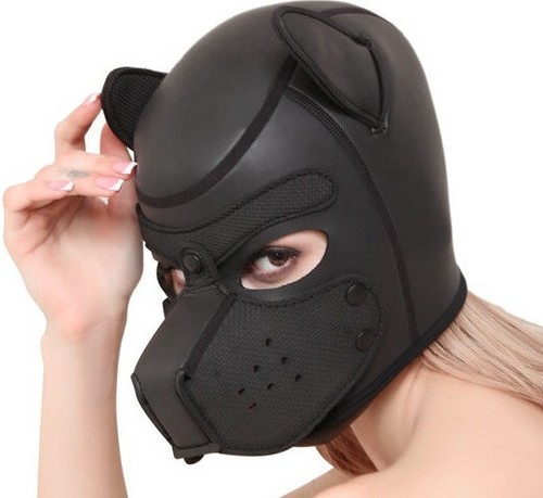 Bdsm neopren kopfmaske hunde - kopfmaske,