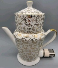 Perkolator - Aromator - Kaffeemaschine aus Porzellan - 50er/60er Jahre