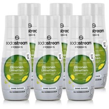 SodaStream Getränke-Sirup ohne Zucker Zitronen-Limetten 440ml (6er Pack)