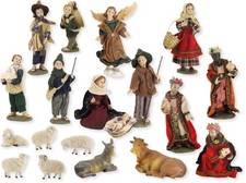 Krippenfiguren Set 19-teilig