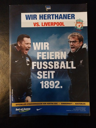 Fußballprogramm hertha bsc - fußballprogramm,