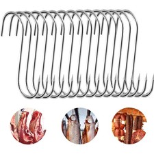 Fleischhaken Edelstahl 15cm 15 Stück rostbeständig Metzgerhaken BBQ