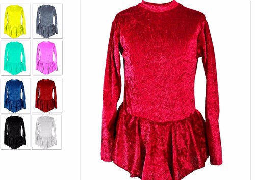Kürkleid e20 stretchsamt - kürkleid,