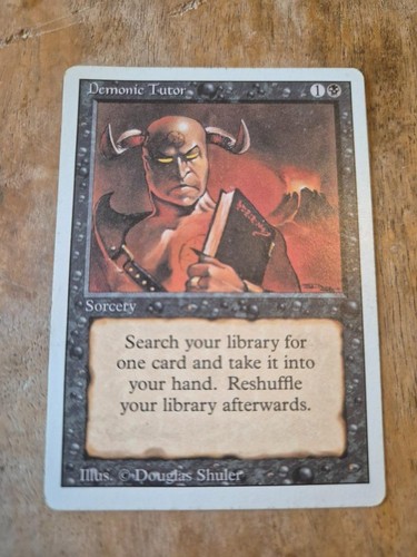 Mtg demonic tutor - demonic,