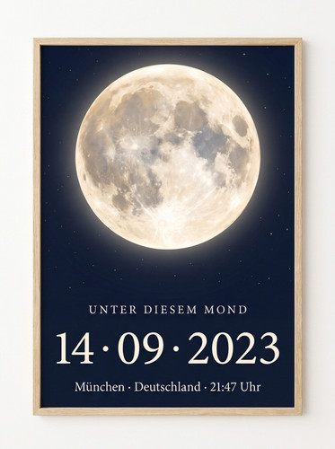 Mondphasen poster - mondphasen,