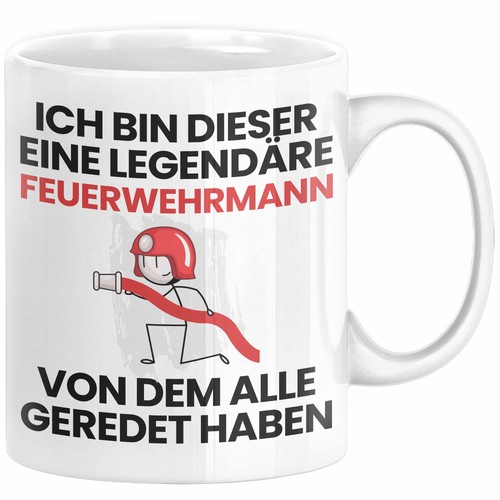 Feuerwehrmann geschenk tasse - feuerwehrmann,
