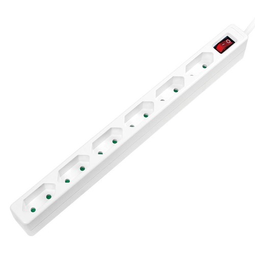 Steckdosenleiste fach - 6-fach, +