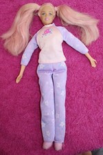 MATTEL BARBIE PUPPE K22 SCHLAFPUPPE BETTPUPPE HAARE LEUCHTEN IM DUNKELN RARITÄT