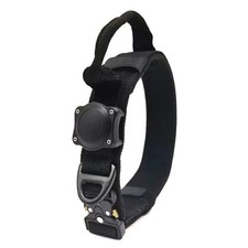 Taktisches Hundehalsband AirTag Nylon mit Griff & Metallverschluss M / L / XL
