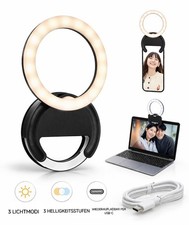 Clip-On Selfie Ringlicht LED