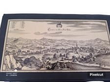 Pair of Historical Copper Engravings – Matthäus Merian – Antique Pictures