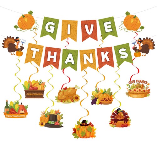 Thanksgiving banner spirale - thanksgiving,