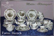 Seltmann Weiden Barock Rheingau Teile zur Wahl teller tasse kanne schale platte