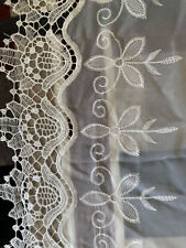 Gardinen Voilestoff weiß mit