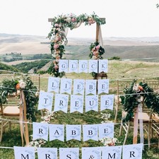 Hochzeitsgirlande zum