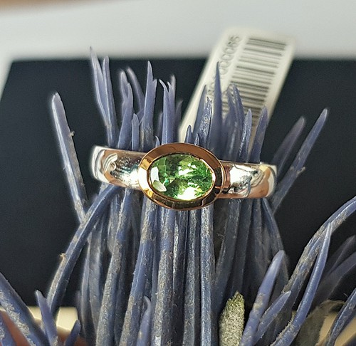 Schmuck stck ring silber grün - silber,