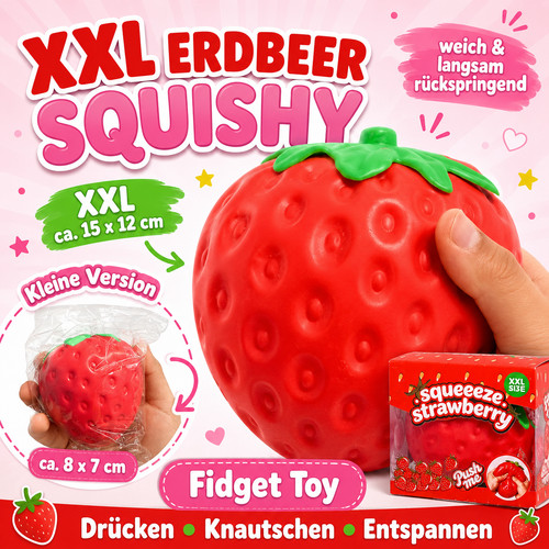 Xxl erdbeer squishy - erdbeer, toy