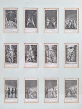 Daniel Nikolaus CHODOWIECKI 1726-1801 Zwölf ORIGINAL Radierungen 1783 Adelheit