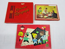 3 Stempelspiele Famos / Victoria- Typograph / frühe DDR