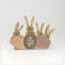 Osterhase Hasenfamilie aus