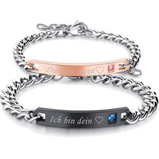 Partnerarmbänder Edelstahl