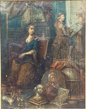 Ölgemälde Personenstaffage /